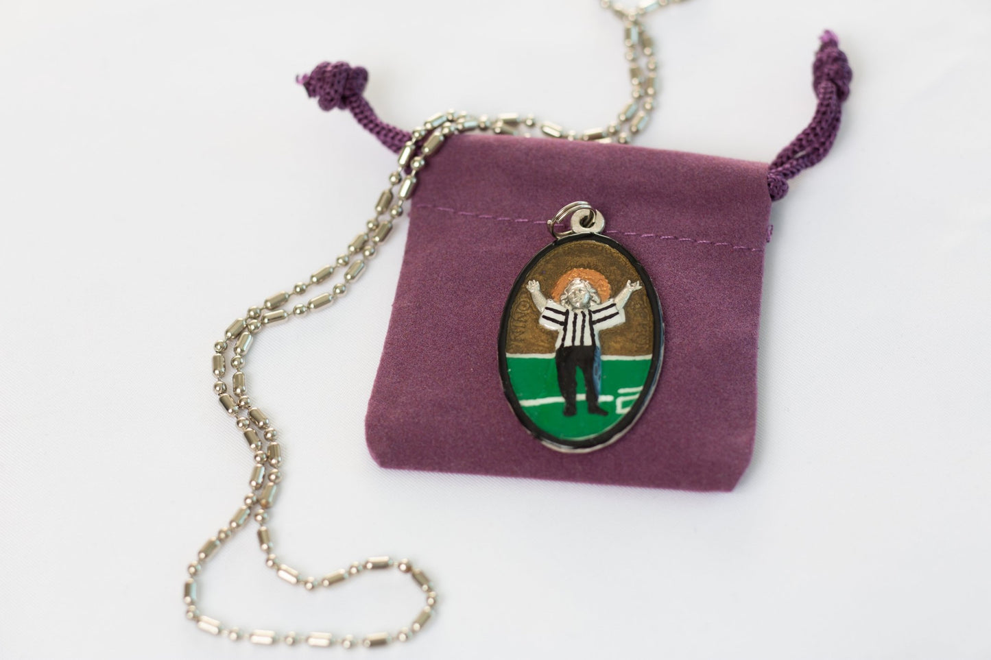 Touchdown Jesus Medal, University of Notre Dame, Patron of Football - Rob Clemenz SaintsforSinners