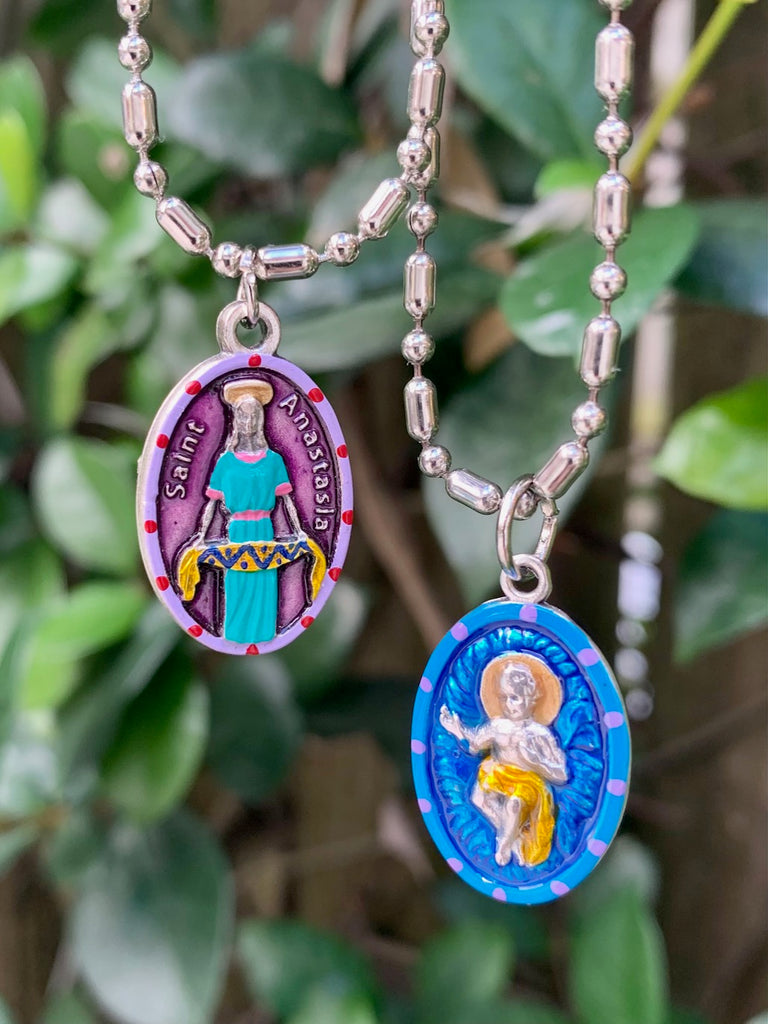 Saint Anastasia, Patron of Weavers and The Infant Baby Jesus