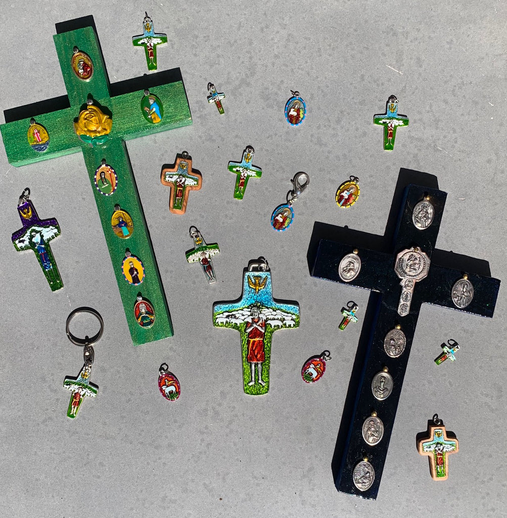 On “Shepherding” and Guess Where We Have Mailed Our Hand-Painted Saint Medals, Necklaces and Stories Since the Last Newsletter!