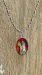 Augustine Saint Medal, Red, Patron Saint Augustine Church, Saint Augustine Schools