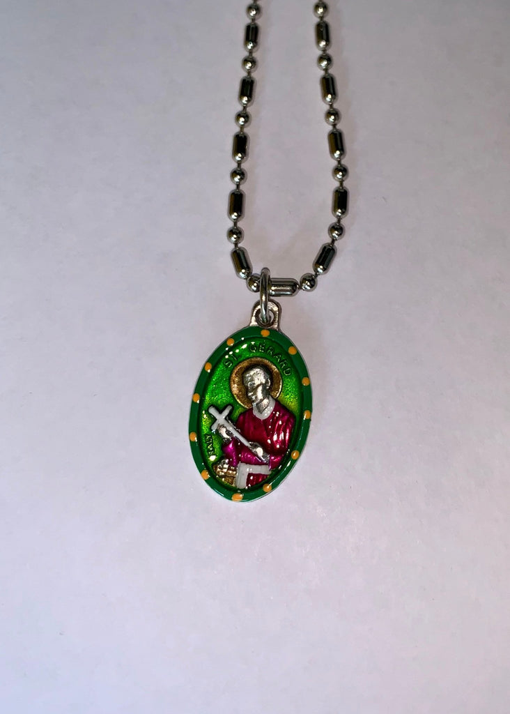 Saint Gerard Maiella Medal - Patron Saint Of Mothers & Pregnancy - Brass Italian-Made Religious Medal