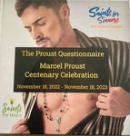 Marcel Proust "The HE/ART of Listening is Glistening"  Centenary Celebration Photo Book &  the Proust Questionnaire, featuring SaintsforHOPE Hand-Painted Saint Medals