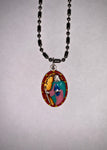 Juan Diego, Hand-Painted Saint Medal, Our Lady of Guadalupe, Patron of Mexico, Mexico City