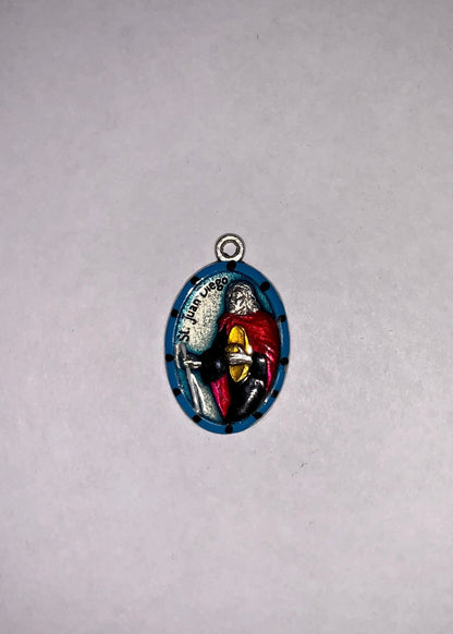 Juan Diego, Hand - Painted Saint Medal, Our Lady of Guadalupe, Patron of Mexico, Mexico City - Rob Clemenz SaintsforSinners
