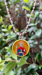 King Stephen, Hand-Painted Saint Medal, Patron of Hungary