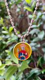 King Stephen, Hand-Painted Saint Medal, Patron of Hungary