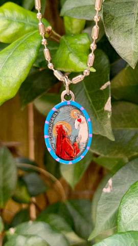 Margaret of Antioch, Hand-Painted Saint Medal, Patron of Nurses, Fertility, Safe Pregnancies