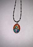 Our Lady of Ghisallo, Hand-Painted Saint Medal, Patron of Cyclists, Bikers