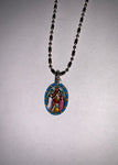 Our Lady Of the Most Holy Rosary, Hand-Painted Medal, Military Victories