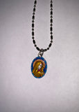 Our Lady Of Sorrows, Hand-Painted Saint Medal, Virgin Mary