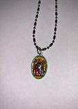 Our Lady Of Walsingham, Hand-Painted Saint Medal, Storms & Shipwrecks