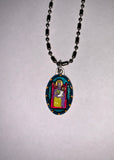 Our Lady Of Walsingham, Hand-Painted Saint Medal, Storms & Shipwrecks