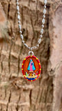 Our Lady of Charity, Hand-Painted Saint Medal, Patron of Cuba, Guidance & Safety