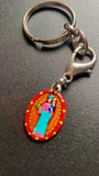 Mary Queen of Peace, Hand-Painted Saint Medal, Harmony, Ending War, Spreading Peace