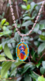 Our Lady Undoer Of Knots, Hand-Painted Medal, Untying Knots of Discord