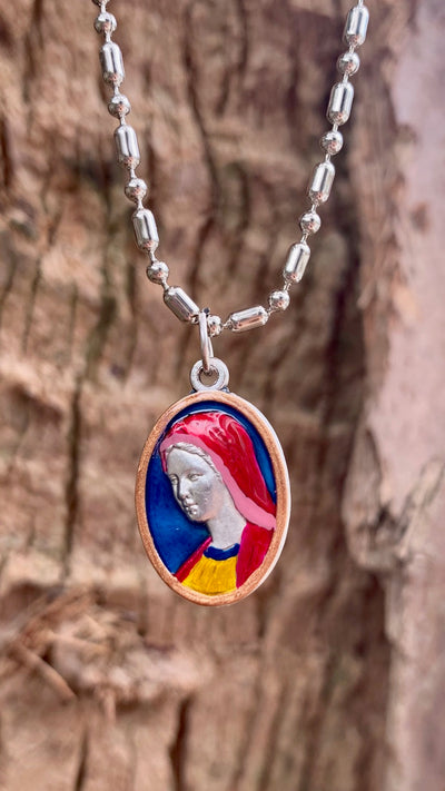 Our Lady of Medjugorje #2, Hand-Painted Medal, Answers, Vision, Invoked for Reflection