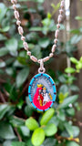 Our Lady of Mount Carmel, Hand-Painted Medal, Patron of Mount Carmel Academy