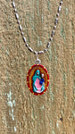 Our Lady Of the Most Holy Rosary, Hand-Painted Medal, Military Victories