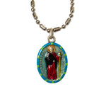 Saint Barnabas Medal - Hand-Painted on Italian Silver by Saints For Sinners