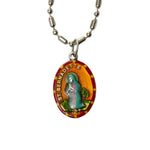 Saint Bernadette Medal - Hand-Painted on Italian Silver by Saints for Sinners
