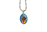 Saint Bernadine of Siena Miraculous Medal - Hand-Painted on Italian Silver by Saints for Sinners