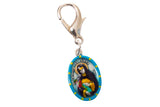Saint Catherine of Siena Miraculous Medal - Hand-Painted on Italian Silver by Saints For Sinners