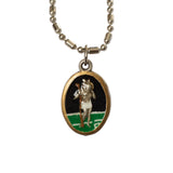 Saint Christopher Medal - Hand-Painted on Italian Silver by Saints For Sinners
