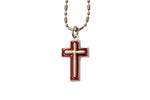 Enameled Silver Cross - Hand-Painted on Italian Silver by Saints For Sinners