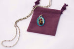 Saint Cyprian Miraculous Medal - Hand-Painted on Italian Silver by Saints For Sinners