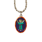 Divine Nino (Baby Jesus) Miraculous Medal - Hand-Painted on Italian Silver by Saints For Sinners