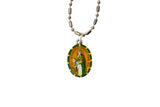 Saint Dominic Miraculous Medal - Hand-Painted on Italian Silver by Saints For Sinners