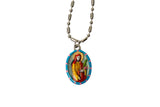Saint Dorothy of Caesarea Miraculous Medal - Hand-Painted on Italian Silver by Saints For Sinners
