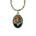 Ecce Homo Suffering Jesus Medal - Hand-Painted on Italian Silver by Saints for Sinners