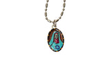 Saint Edith Stein Miraculous Medal - Hand-Painted on Italian Silver by Saints For Sinners