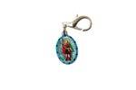 Saint Expedite Miraculous Medal - Hand-Painted on Italian Silver by Saints For Sinners