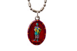 Saint Florian Miraculous Medal - Hand-Painted on Italian Silver by Saints For Sinners