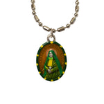 Saint Frances Xavier Cabrini Medal - Hand-Painted on Italian Silver by Saints For Sinners