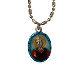 Saint Genesius Medal - Hand-Painted on Italian Silver by Saints For Sinners