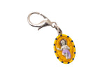 Infant Jesus in the Manger Miraculous Medal Necklace - Hand-painted on Italian Silver by Saints For Sinners