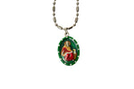 Saint John the Apostle Miraculous Medal Necklace - Hand-painted on Italian Silver by Saints For Sinners
