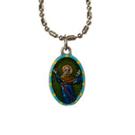 Saint Joseph of Cupertino Medal - Hand-Painted on Italian Silver by Saints For Sinners