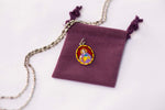 Saint Jude Thaddeus Medal Necklace - Hand-painted on imported Italian Silver by Saints For Sinners