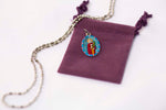 Saint Lucy Medal - Hand-Painted on imported Italian Silver by Saints For Sinners