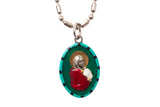 Madonna of the Street Miraculous Medal - Hand-Painted on Italian Silver by Saints For Sinners