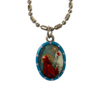 Saint Margaret of Antioch Medal - Hand-Painted on Italian Silver by Saints For Sinners