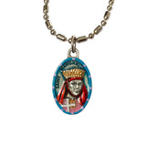 Saint Margaret of Scotland Medal - Hand-Painted on Italian Silver by Saints For Sinners