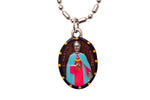Saint Martin de Porres Medal - Hand-Painted on imported Italian Silver by Saints For Sinners