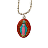 Miraculous Medal (Medium) - Hand-Painted on Italian Silver by Saints For Sinners