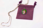Saint Nicholas Medal Necklace - Hand-painted on Italian Silver by Saints For Sinners