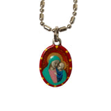 Our Lady of Good Counsel Medal - Hand-Painted on Italian Silver by Saints for Sinners